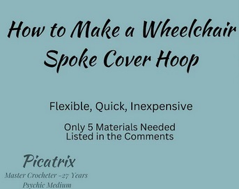 the thumbnail to a video on how to make your own wheelchair spoke cover hoop